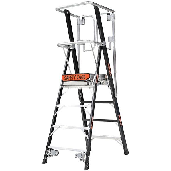 SAFETY CAGE 6' TYPE IAA PLATFORM LADDER - Tagged Gloves